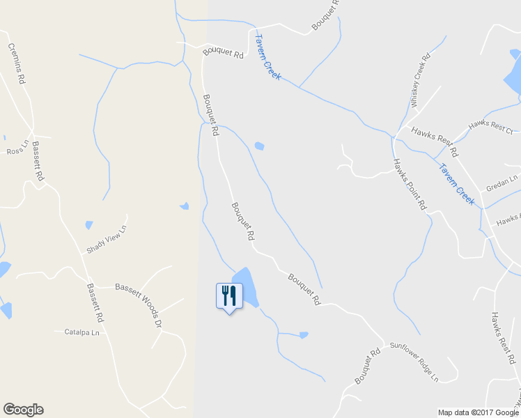 map of restaurants, bars, coffee shops, grocery stores, and more near 3502 Bouquet Road in Pacific