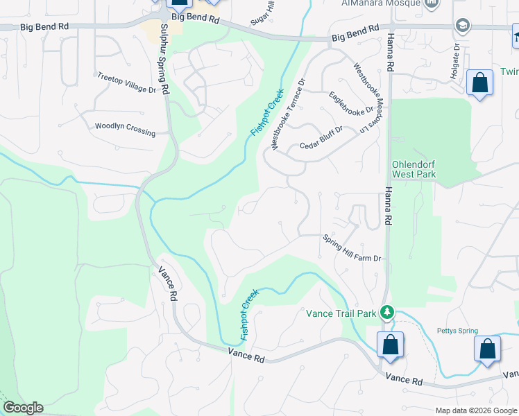 map of restaurants, bars, coffee shops, grocery stores, and more near 1419 Woodcrest Manor Court in Ballwin