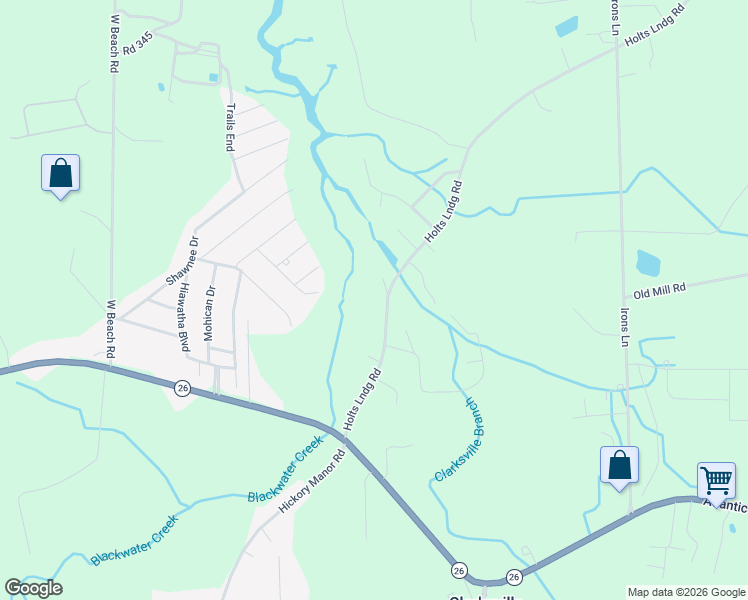 map of restaurants, bars, coffee shops, grocery stores, and more near 30944 Holts Landing Road in Dagsboro