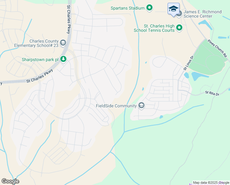 map of restaurants, bars, coffee shops, grocery stores, and more near 11389 Flag Court in Waldorf