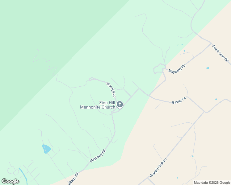 map of restaurants, bars, coffee shops, grocery stores, and more near 8475-8635 Zion Hill Lane in Singers Glen