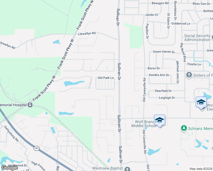 map of restaurants, bars, coffee shops, grocery stores, and more near 3925 Finch Lane in Belleville