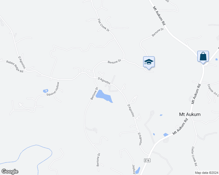 map of restaurants, bars, coffee shops, grocery stores, and more near 5150 D'Agostini in Mount Aukum