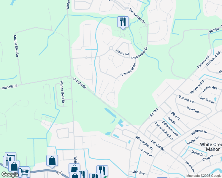 map of restaurants, bars, coffee shops, grocery stores, and more near 31067 Scissorbill Road in Ocean View