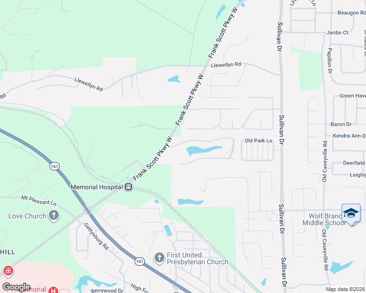 map of restaurants, bars, coffee shops, grocery stores, and more near 1878 Carrington Way in Belleville