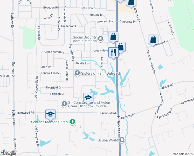 map of restaurants, bars, coffee shops, grocery stores, and more near 316 Lotus Drive in Swansea