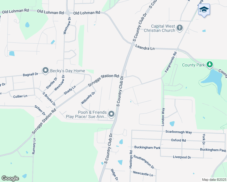 map of restaurants, bars, coffee shops, grocery stores, and more near 1619 Chaddsford Drive in Jefferson City