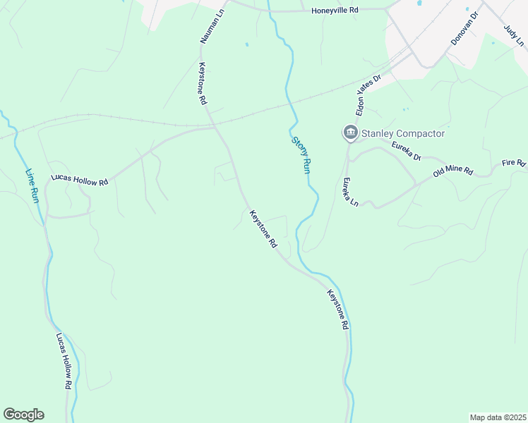 map of restaurants, bars, coffee shops, grocery stores, and more near 687 Keystone Road in Stanley