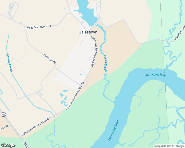 map of restaurants, bars, coffee shops, grocery stores, and more near 5513 Galestown Newhart Mill Road in Galestown