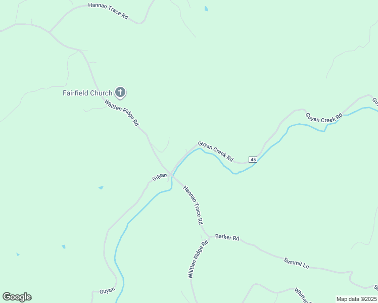 map of restaurants, bars, coffee shops, grocery stores, and more near Guyan Creek Road in Ashton