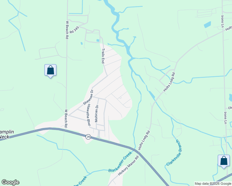 map of restaurants, bars, coffee shops, grocery stores, and more near 34066 Pocahontas Road in Dagsboro