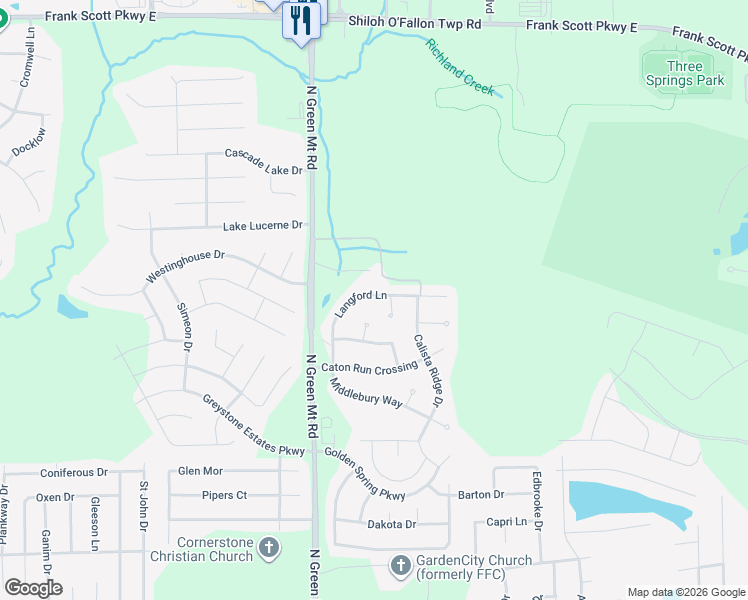 map of restaurants, bars, coffee shops, grocery stores, and more near 914 Red Scarlet Court in Belleville