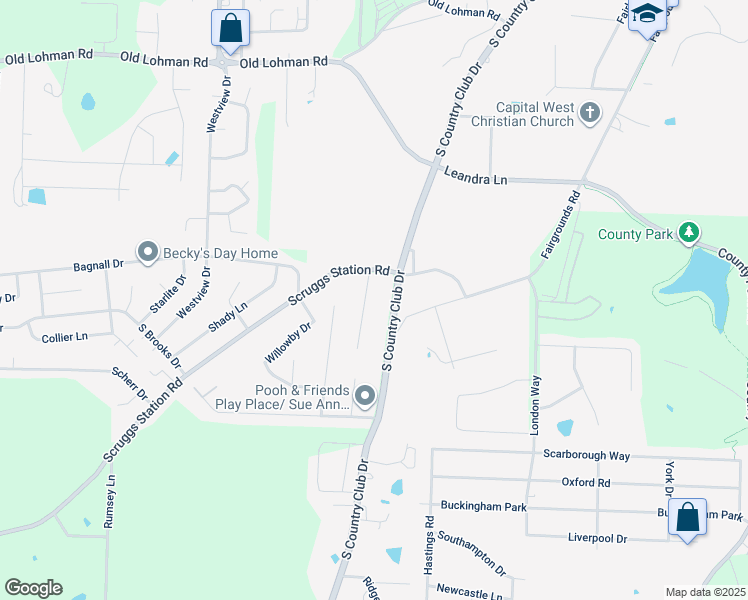 map of restaurants, bars, coffee shops, grocery stores, and more near 1619 Chaddsford Drive in Jefferson City