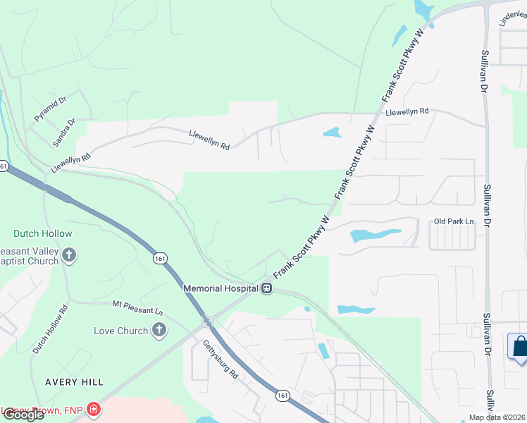 map of restaurants, bars, coffee shops, grocery stores, and more near 1958 Hawksbill Drive in Belleville