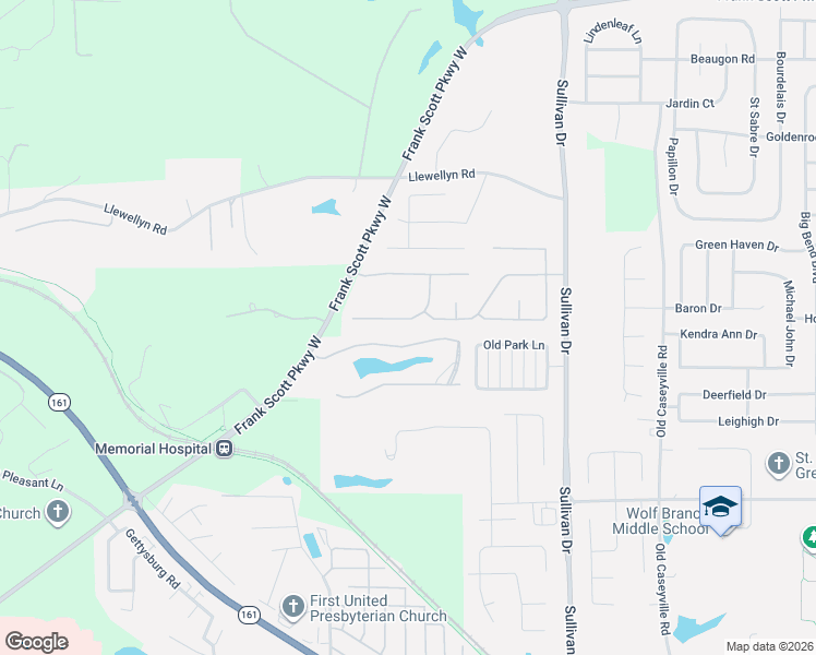 map of restaurants, bars, coffee shops, grocery stores, and more near 1797 Barbary Way in Belleville