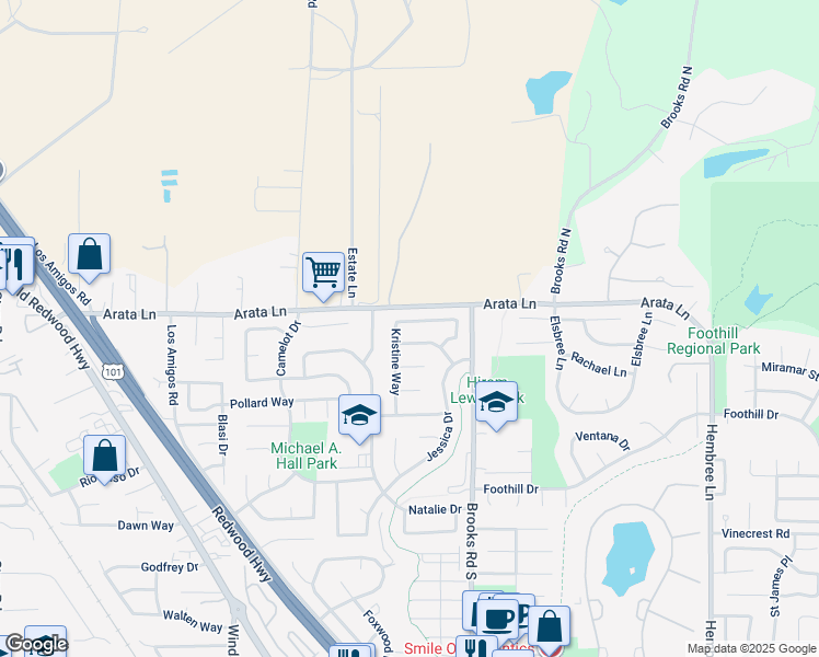 map of restaurants, bars, coffee shops, grocery stores, and more near 9579 Kristine Way in Windsor