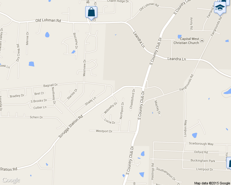 map of restaurants, bars, coffee shops, grocery stores, and more near 4913 Scruggs Station Rd in Jefferson City