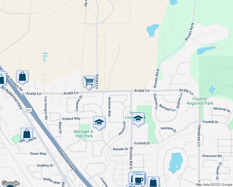 map of restaurants, bars, coffee shops, grocery stores, and more near 9579 Kristine Way in Windsor