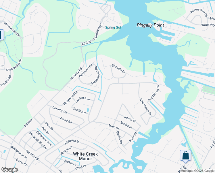 map of restaurants, bars, coffee shops, grocery stores, and more near 37203 Clubhouse Road in Ocean View