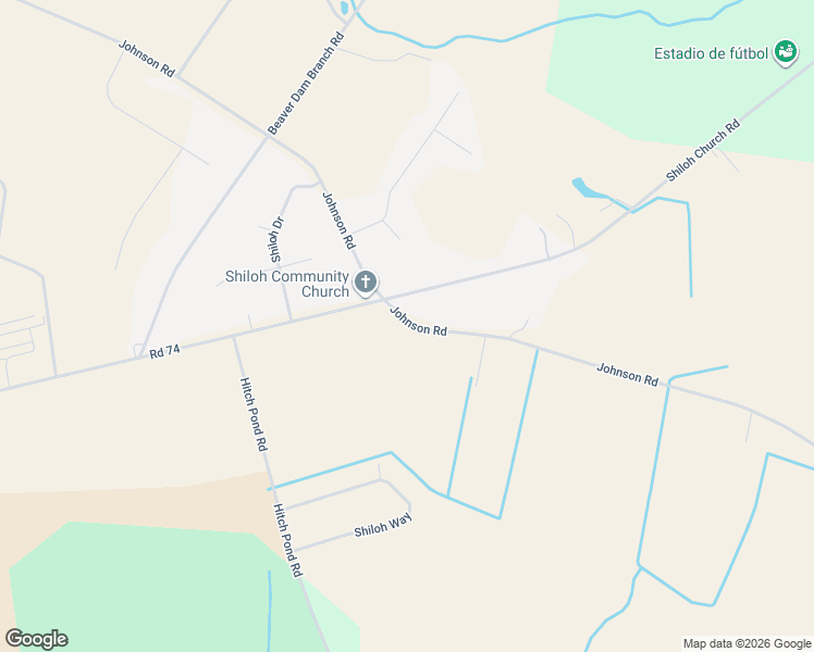 map of restaurants, bars, coffee shops, grocery stores, and more near 14226 Shiloh Church Road in Laurel