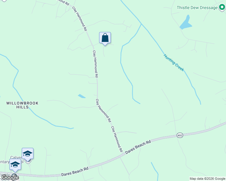 map of restaurants, bars, coffee shops, grocery stores, and more near 2030 Jessica Lane in Prince Frederick