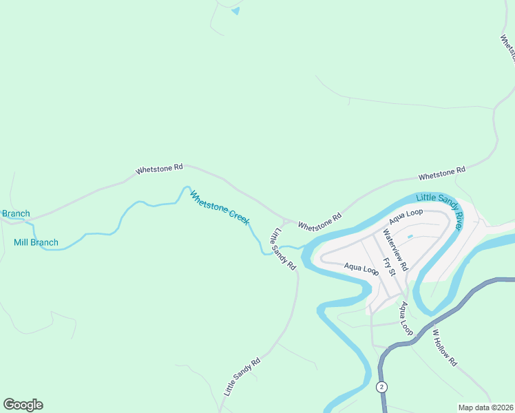 map of restaurants, bars, coffee shops, grocery stores, and more near Whetstone Rd in Greenup