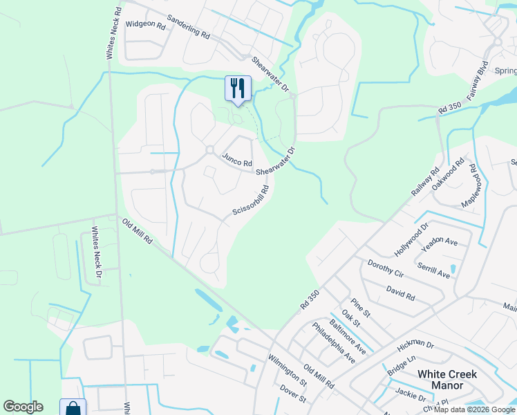 map of restaurants, bars, coffee shops, grocery stores, and more near 30971 Scissorbill Road in Ocean View