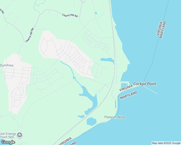 map of restaurants, bars, coffee shops, grocery stores, and more near 1760 Blue Spruce Street in Dumfries