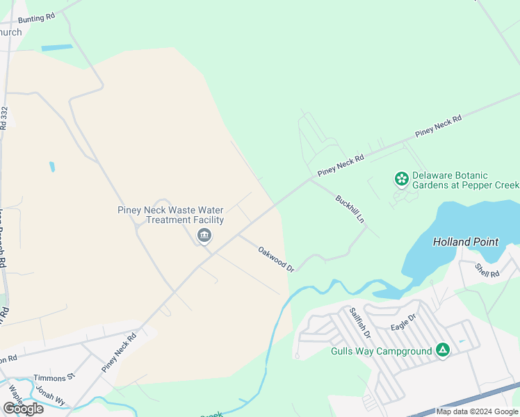 map of restaurants, bars, coffee shops, grocery stores, and more near 29679 Piney Neck Road in Dagsboro