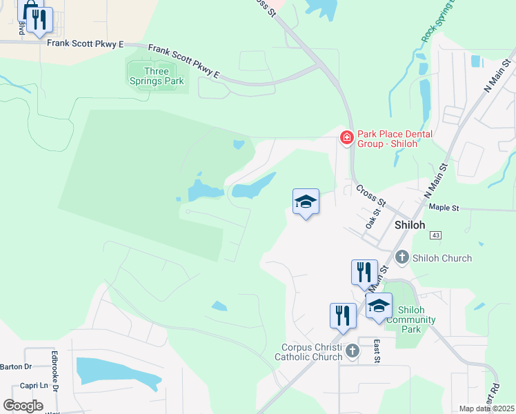 map of restaurants, bars, coffee shops, grocery stores, and more near 1717 Saint Andrews Drive in O'Fallon