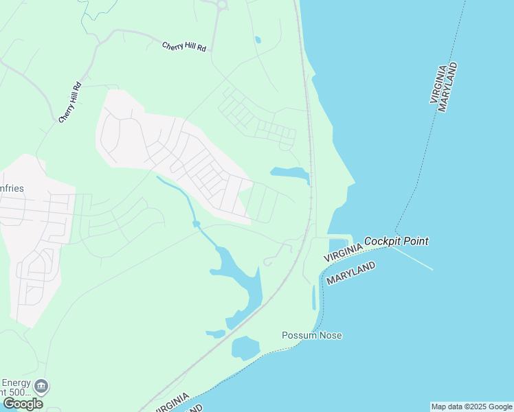 map of restaurants, bars, coffee shops, grocery stores, and more near 1796 Cherry Birch Street in Dumfries