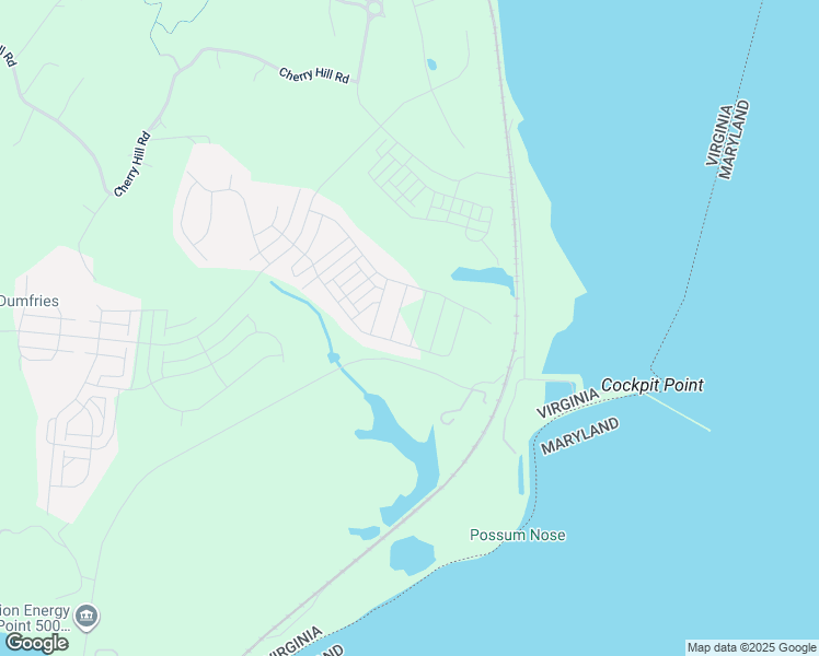 map of restaurants, bars, coffee shops, grocery stores, and more near 1760 Blue Spruce Street in Dumfries