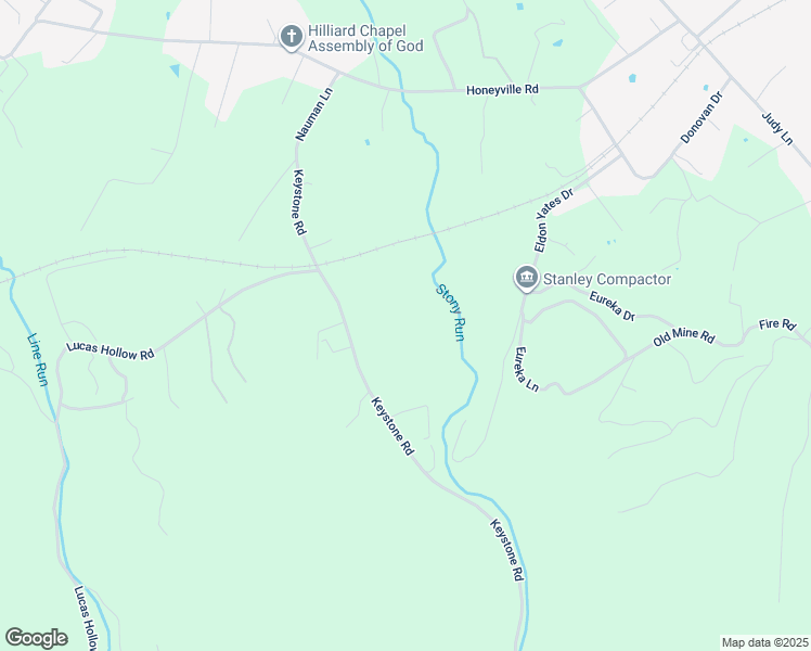 map of restaurants, bars, coffee shops, grocery stores, and more near 581 Keystone Road in Stanley