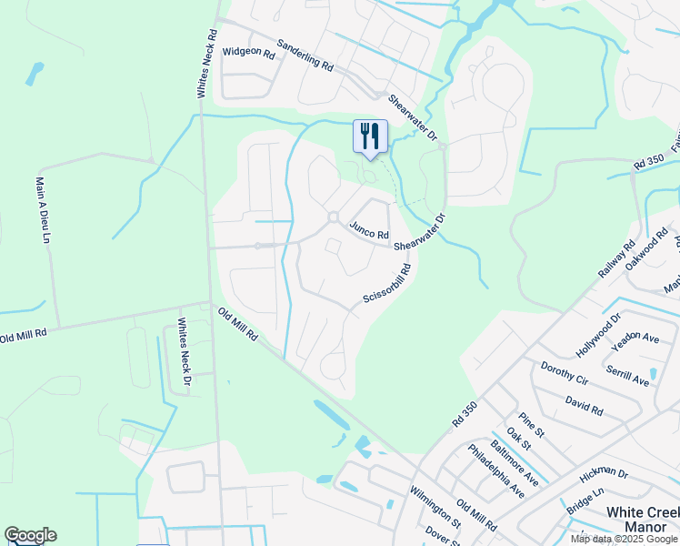 map of restaurants, bars, coffee shops, grocery stores, and more near 31000 Rockdove Court in Sussex County