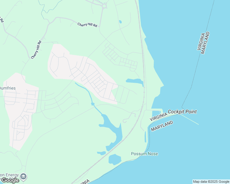 map of restaurants, bars, coffee shops, grocery stores, and more near 1746 Blue Spruce Street in Dumfries