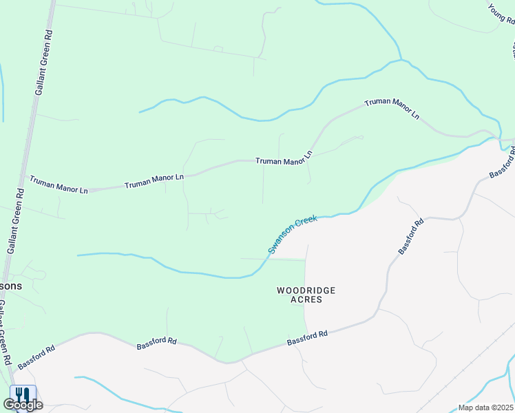 map of restaurants, bars, coffee shops, grocery stores, and more near 5535 Shamrock Place in Waldorf