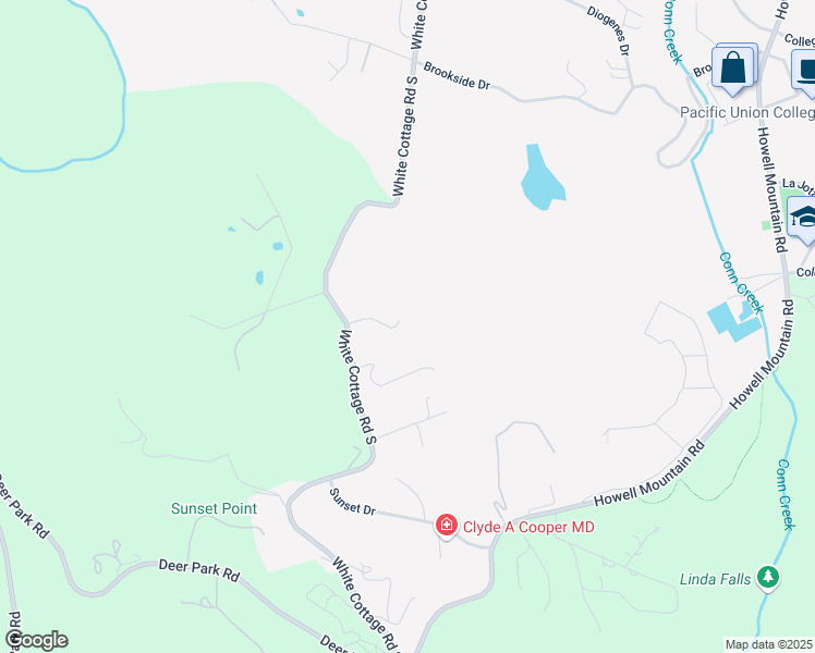 map of restaurants, bars, coffee shops, grocery stores, and more near 281 Luring Pines Drive in Angwin