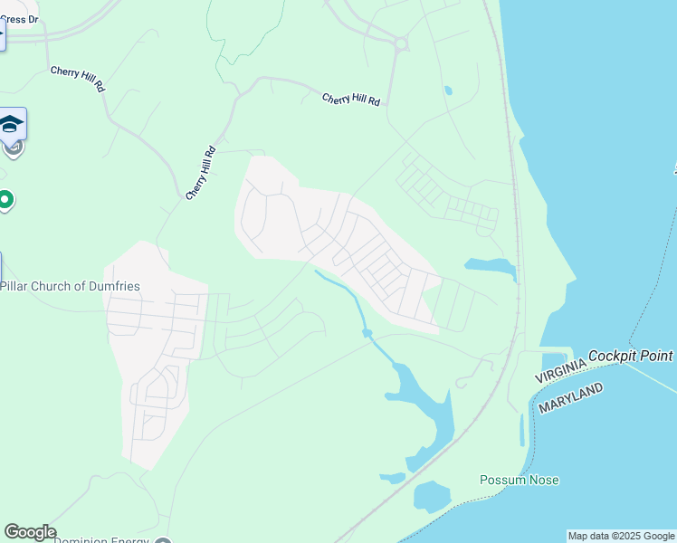 map of restaurants, bars, coffee shops, grocery stores, and more near 1763 Autumn Maple Leaf Drive in Dumfries