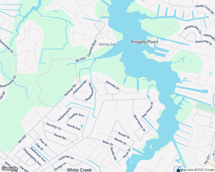 map of restaurants, bars, coffee shops, grocery stores, and more near 30923 Sea Breeze Lane in Ocean View