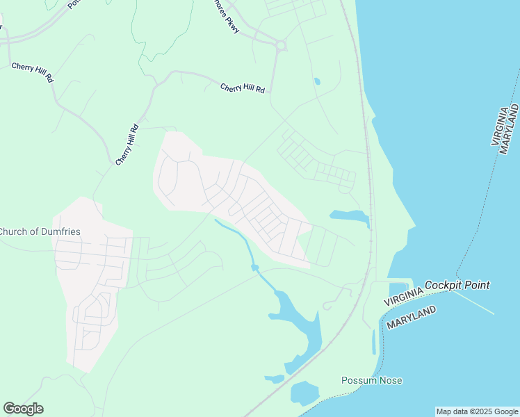 map of restaurants, bars, coffee shops, grocery stores, and more near 1770 Hickory Woods Road in Dumfries