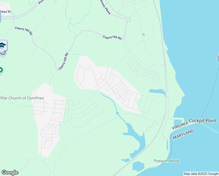 map of restaurants, bars, coffee shops, grocery stores, and more near 1746 Autumn Maple Leaf Drive in Dumfries
