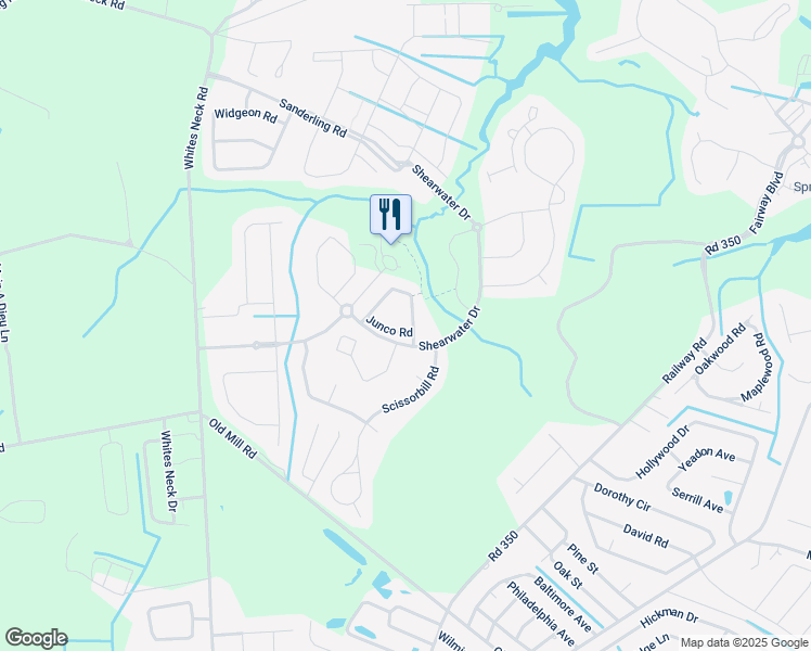 map of restaurants, bars, coffee shops, grocery stores, and more near 36403 Junco Road in Ocean View
