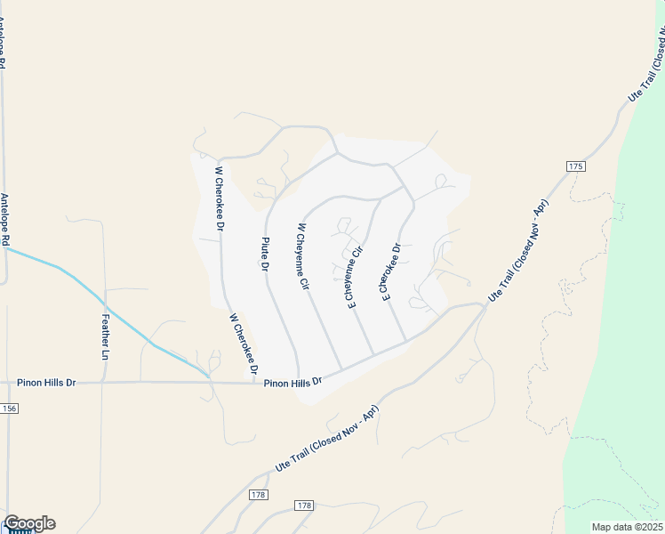 map of restaurants, bars, coffee shops, grocery stores, and more near 10061 East Cheyenne Circle in Salida