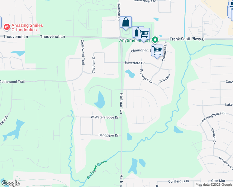 map of restaurants, bars, coffee shops, grocery stores, and more near 1214 Carleton Lane in Belleville