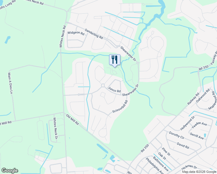 map of restaurants, bars, coffee shops, grocery stores, and more near 30198 Tanager Dr in Ocean View