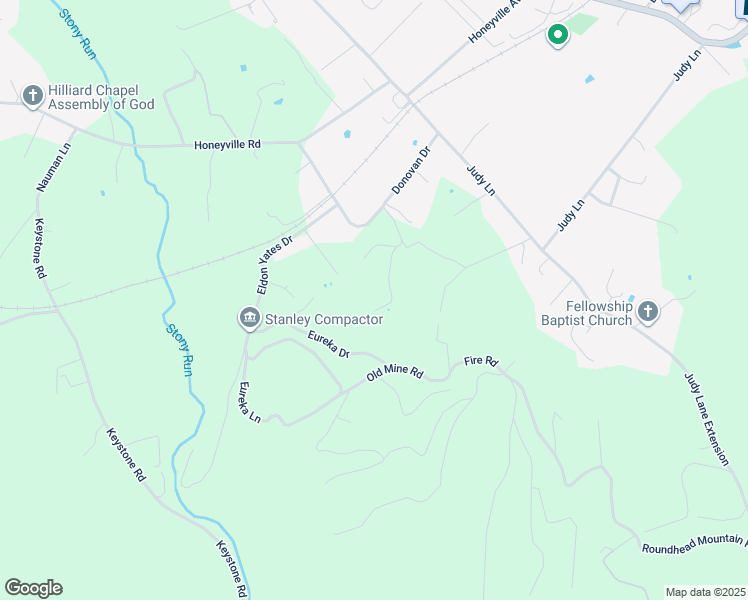 map of restaurants, bars, coffee shops, grocery stores, and more near 204 Little Roundhead Drive in Stanley