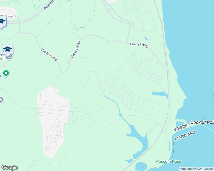 map of restaurants, bars, coffee shops, grocery stores, and more near 1836 River Heritage Boulevard in Dumfries