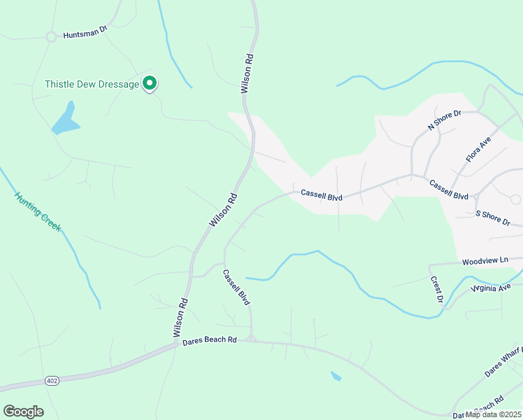 map of restaurants, bars, coffee shops, grocery stores, and more near 3707 Cassell Boulevard in Prince Frederick