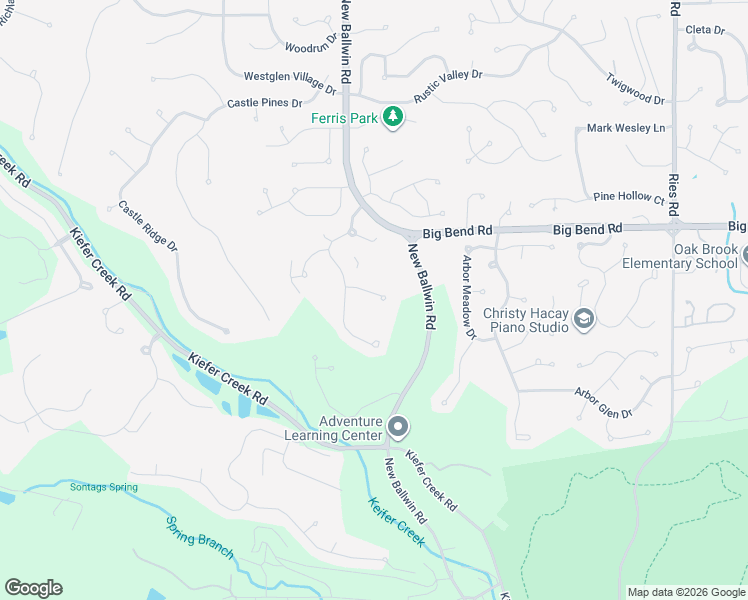 map of restaurants, bars, coffee shops, grocery stores, and more near 615 Pine Ridge Trails Court in Ballwin