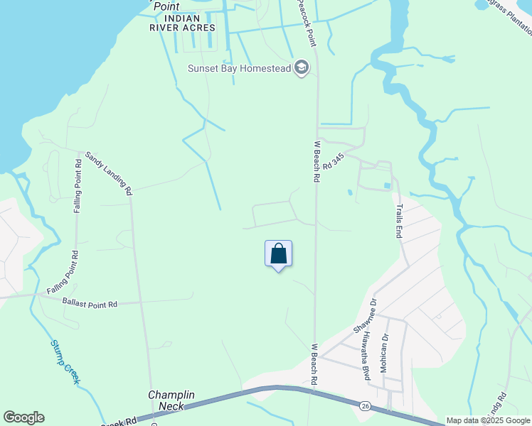 map of restaurants, bars, coffee shops, grocery stores, and more near 209 Sunrise Drive in Dagsboro